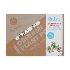 OriBon 摺紙盆栽組合 Rainforest Animals Set 3 羅勒|德國洋甘菊|薄荷, 淡雅和風, 1組