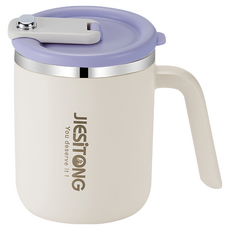 SUNORO 304不銹鋼雙層馬克杯 450ml, 紫色, 1個