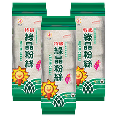 日正食品 特級綠晶粉絲 480g, 低熱量高飽足感，Q彈不軟爛，火鍋料理皆宜, 3包