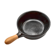 WANDU 瓦讀日式粗陶調味碟 窯變黑 10.6 x 7 x 2.6cm, 4548, 1個