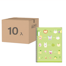 PENPIA 1000 國小線圈10格國語筆記本 10入, 隨機發貨, 1組