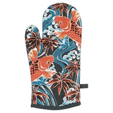 EXCELSA 烘焙隔熱手套, 1個, 和風錦鯉