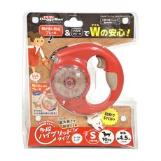 DoggyMan 多格漫 多段式伸縮帶 圓繩, 胭脂紅, 1個