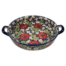 MANUFAKTURA 波蘭陶 靜謐艷紅系列 雙耳烤盤, 1個