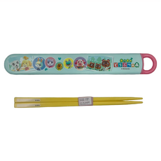 Skater 動物森友會 塑膠筷子 附收納盒, 622045, 收納盒19.5 x 2.7 x 1.5cm + 筷子16.5cm, 1組