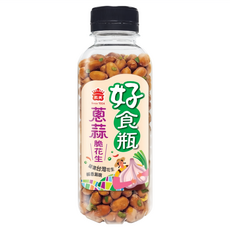 義美 好食瓶 蔥蒜脆花生, 230g, 1瓶