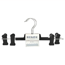 SHIMOYAMA 多功能橡膠止滑褲架 裙架 附夾 2個, 黑色, 1組