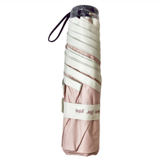 rento 防曬彩膠素色迷你傘 遮光 隔熱 防水, 撫子, 1支