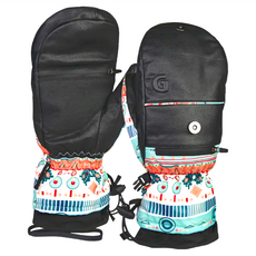 WELL FIT 威飛客 GOWELL 防水滑雪併指手套, PRIMALOFT 保暖, S, 波希米亞, 1雙