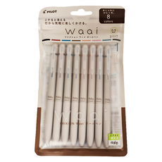 PILOT 百樂 FRIXION 按鍵魔擦筆 Waai 8入組, 0.5mm, 8色可選, LFW158C, 1組