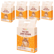 Tamsaa 1.5mm 細豆腐貓砂, 7L, 原味, 6包