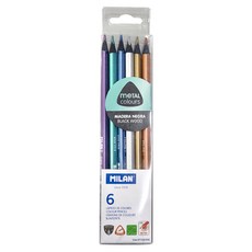 MILAN 金屬色鉛筆, 6色, 1盒