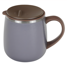 FREIZ 和平 Fortec 辦公杯 RH-1679 灰色 350ml辦公室保溫杯, 350ml, 1個
