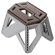 KEYWAY 聯府 金剛摺合椅 23cm, 咖啡, 1個