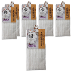 MIKA HOUSE 橘之屋 天然純棉沐浴巾 柔軟親膚 吸濕透氣, S-010, 6條, 1條