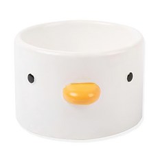 PURROOM 小雞陶瓷食盆 平口 寵物碗 陶瓷碗 狗碗 貓碗 寵物食具, F, 1個