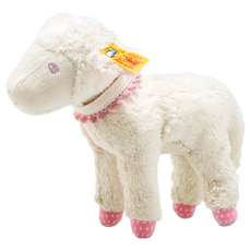 Steiff 德國金耳釦泰迪熊 嬰幼兒玩偶, 18cm, Liena Lamb 棉羊, 1個