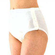 貼心 女用底褲 60單 兩面編織 100% 埃及棉 灰白 日本製造, L