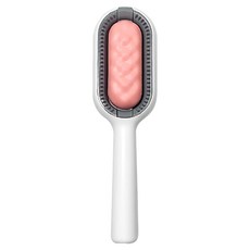 柔巾除毛清潔梳 長毛款 2入1組 貓咪/狗狗適用 ABS+矽膠, 粉色, 1組