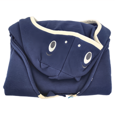 WALLABOO 海天使輕巧嬰兒抱袋包巾，100%純棉呵護，透氣保暖, 海龍藍