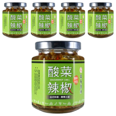 瑞春醬油 酸菜辣椒, 特選雲林大埤酸菜芯, 無添加成分, 爽脆香辣, 台式料理, 開胃小菜, 170g, 5罐