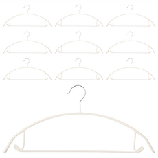 comet Home 防肩膀變形防滑衣架, 米色, 10個