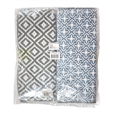 北歐風多功能廚房檯面瀝水隔熱墊 46 x 40cm 2片, 顏色隨機, 1組