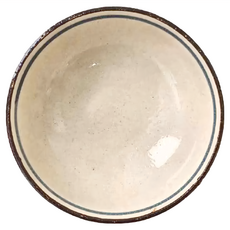 手繪麥草4井-日本製陶瓷碗 - 12.3cm x 5cm 260mL, 手繪麥草 米白色, 1個