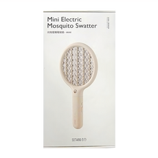 SOTHING 向物 便攜電蚊拍 內置電池 適用於狹小空間, 白色, 30.3*16.1*3 (CM)
