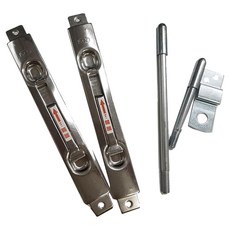 昇瑋 鋁門用不鏽鋼天地閂防盜鎖 暗閂鋅合金, 1組