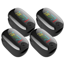 液晶顯示指夾式血氧機 TFT顯示螢幕 防水防摔, 4個