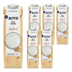 Fazer aito 原味燕麥奶 無麩質, 1L, 6瓶