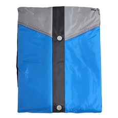 Twin Dragon 雙龍牌 爵色加厚耐磨夜光前開雨衣，全件防水壓條設計，高係數反光條, 水藍色, 加長型(衣長135 x 袖長90 x 衣寬86cm)