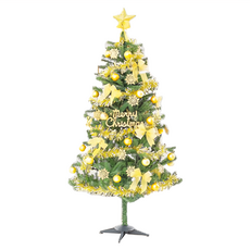 特仕幸福型裝飾聖誕樹超值組 多款任選 含全套飾品 不含燈, 綠色