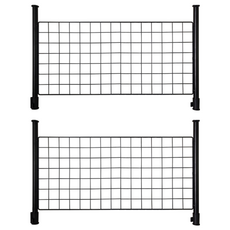 AMOS 頂天立地網片置物架 75*35 黑色 80 x 2.5 x 60~80 cm 台灣製 DIY組裝, 2個