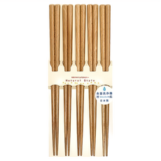 田中箸店 天然木耐熱筷 5件組 (若狹塗漆) 可洗碗機洗 日本製, 自然色, 1組