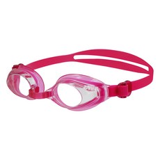 LANE4 羚活 專業訓練型 小臉泳鏡 抗UV紫外線 尺寸適合較小臉型, 明桃紅, 1個