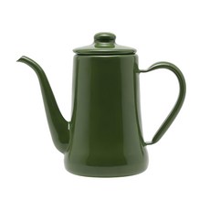 月兔印 Slim經典系 日製細口琺瑯手沖壺, 森林綠, 700ml, 1個
