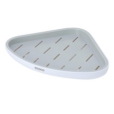 ecoco 意可可 牆角置物架, 灰色, 1個