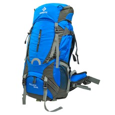 DIBOTE 迪伯特 專業登山休閒背包 NYLON材質 高碳鋼骨架 多層次收納空間 透氣網架系統, 藍色