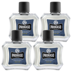 PRORASO 專業版鬍後乳, 海洋麝香, 100ml, 3.4 FL.OZ, 4瓶