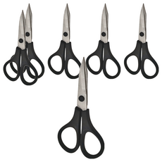 KRONEN 高質感尖剪刀，ABS樹脂，440不鏽鋼材，全長95mm，刀長35mm, M1114, 6支