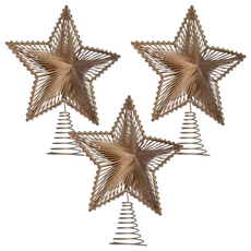 雅金 8吋 樹頂星 Set, 聖誕裝飾, 1袋