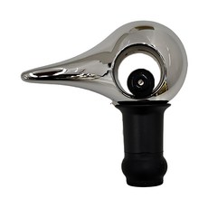 ZONE DENMARK Rocks鳥嘴造型酒瓶塞 金屬 樹脂材質 尺寸L6.4xW3.2xH6.2cm, 亮銀色, 1個