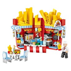 LoZ 微型鑽石積木 1732 463PCS, 薯條店, 1組