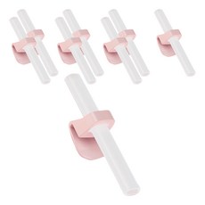 小麥購物 寶寶吸管 Y840 櫻花粉 卡扣式設計 適用多種碗, 8個