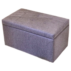 BuyJM 耐磨貓抓皮加大收納掀蓋椅, 鐵灰, 1個