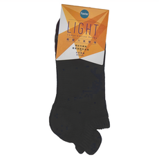 FOOTER X型減壓經典護足船短襪 氣墊襪 女性, 22~25cm, 黑色, 1雙