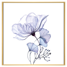 菠蘿選畫所 花香紫調掛畫 40 x 40cm - 居家藝術裝飾, 木色