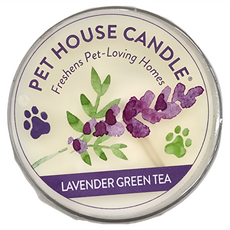 PET HOUSE 室內除臭寵物香氛蠟燭, 小 薰衣草綠茶, 60g, 1個